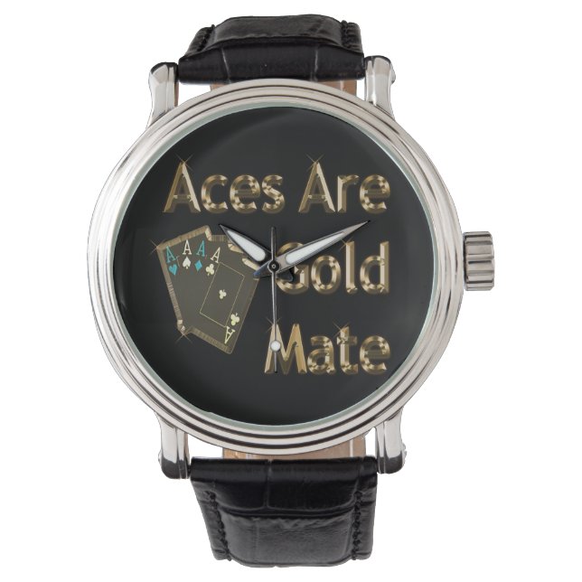 Aces zijn goudmaaltijd; horloge (Voorkant)