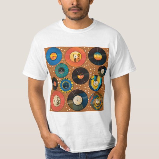 ACETAAT PATROON PLATEN T-SHIRT (Voorkant)