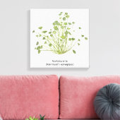 Acetabularia (Mermaid's Wineglass) Hand getekend Canvas Afdruk (Insitu (Woonkamer))