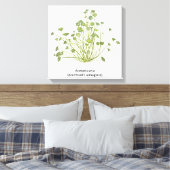 Acetabularia (Mermaid's Wineglass) Hand getekend Canvas Afdruk (Insitu (Slaapkamer))