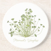 Acetabularia Seaweed Stone Onderzetter (Voorkant)