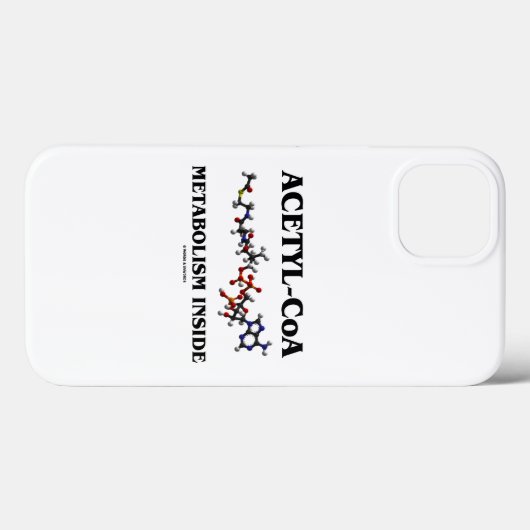 Acetyl-CoA metabolisme in chemisch molecuul Case-Mate iPhone Case (Achterkant (horizontaal))