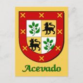 Acevado Family Shield Briefkaart (Voorkant)