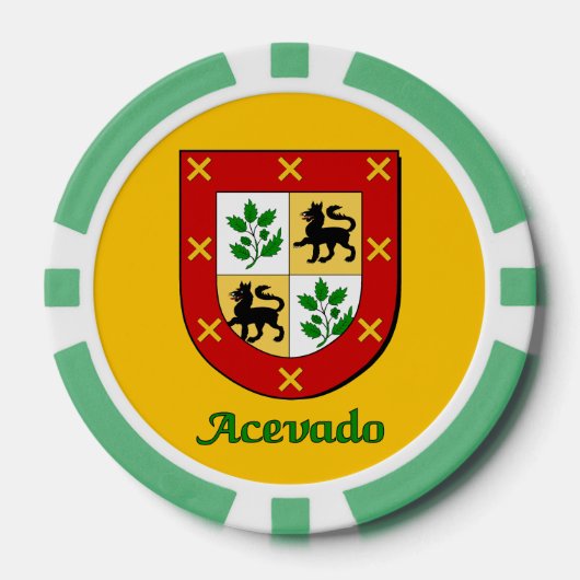 Acevado Family Shield Poker Chips (Voorkant)