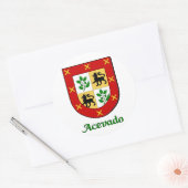Acevado Family Shield Stickers (Envelop)