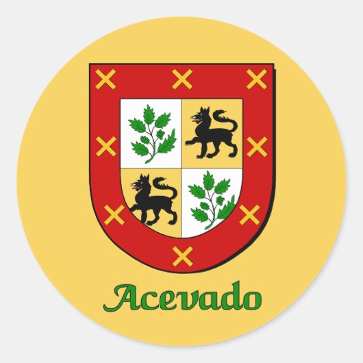 Acevado Family Shield Stickers (Voorkant)