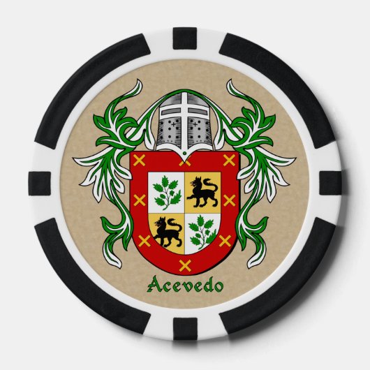 Acevado Heraldic Arms Poker Chips (Voorkant)