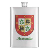 Acevado Heraldic Shield Heupfles (Voorkant)