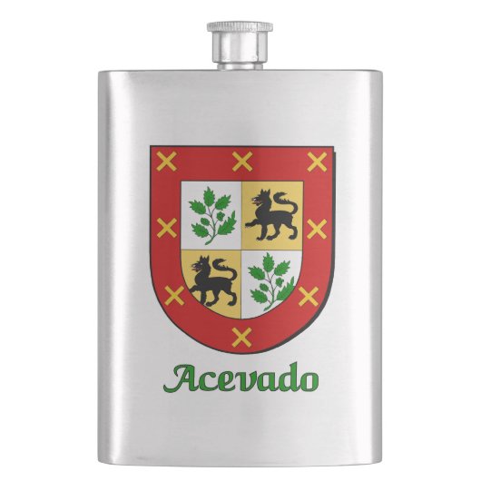 Acevado Heraldic Shield Heupfles (Voorkant)