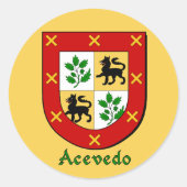 Acevedo Family Shield Stickers (Voorkant)