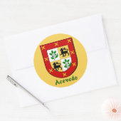 Acevedo Family Shield Stickers (Envelop)