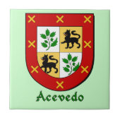 Acevedo Family Shield Tegeltje (Voorkant)