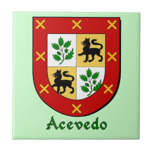 Acevedo Family Shield Tegeltje