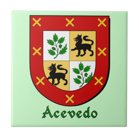 Acevedo Family Shield Tegeltje (Voorkant)