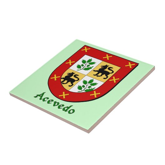 Acevedo Family Shield Tegeltje (Zijkant)