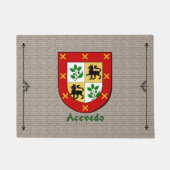 Acevedo Historisch Schild op Cobblestone Deurmat (Voorkant)