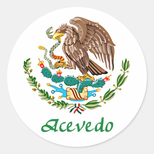 Acevedo Mexicaanse nationale zegel (Voorkant)