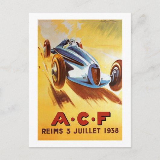 ACF Reims 3 juillet 1938 Briefkaart (Voorkant)