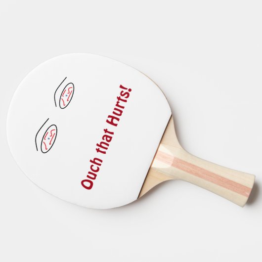 Ach, dat doet pijn! Peddel Tafeltennisbatje (Zijkant)