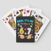 Ach, het is mijn eerste dag terug naar school pokerkaarten (Achterkant)