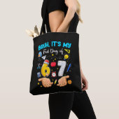 Ach, het is mijn eerste dag terug naar school tote bag (Dichtbij)