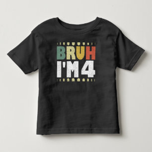 Ach, ik ben 4 4de Verjaardag Vintage Grappig Meisj Kinder Shirts