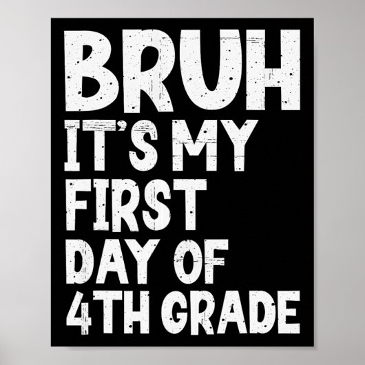 Ach man, het is mijn eerste dag op de basisschool, poster (Voorkant)