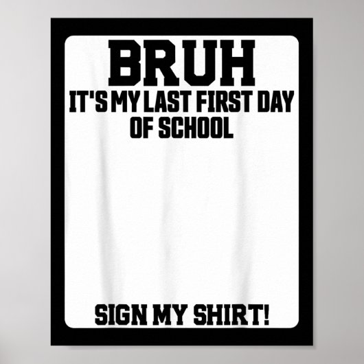 Ach man, het is mijn laatste eerste schooldag, tek poster (Voorkant)