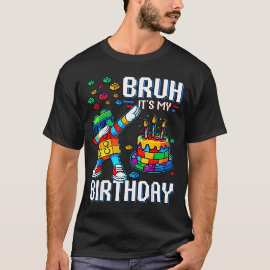 Ach man, het is mijn verjaardag Master Bouwer Dabb T-shirt (Voorkant)