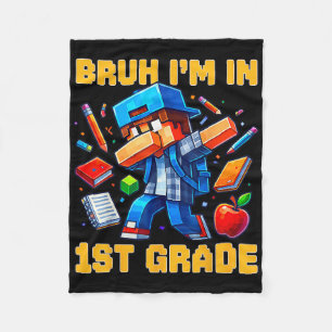 Ach man, ik zit in de 1e klas, dabende gamer terug fleece deken