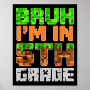 Ach man, ik zit in groep 7, terug naar school, eer poster