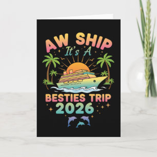 Ach, scheep, het is een cruise voor beste vriendin kaart