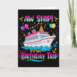 Ach scheepsreis mijn verjaardagsreis cruise schip kaart