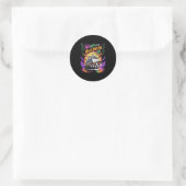 Ach, scheepvaart, het is een Halloween-trip Grappi Ronde Sticker (Tas)