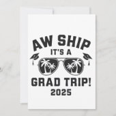 Ach Schip Het is een Grad Trip 2025 Zomer Trip Mat Kaart (Voorkant)