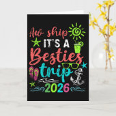 Ach Schip Het Is Een Meisjesreis 2026 Cruise Vakan Kaart (Gele Bloem)