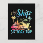 Ach schip het is mijn verjaardagsreis briefkaart (Voorkant)