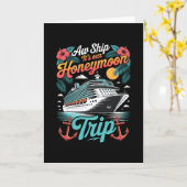 Ach Schip Het Is Onze Honeymoon Trip Bijpassende K Kaart (Gele Bloem)
