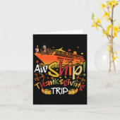 Ach Schip Thanksgiving Reis Cruise Overeenkomstige Kaart (Gele Bloem)