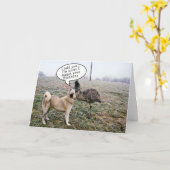 Achai & Emu Vertraagde Verjaardag-verandering in w Kaart (Gele Bloem)