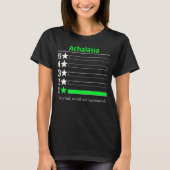Achalasia Zeer slecht, zou niet aanbevelen. T-shirt (Voorkant)