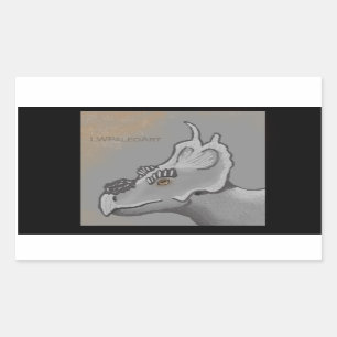 Achelousaurus Rechthoekige Sticker