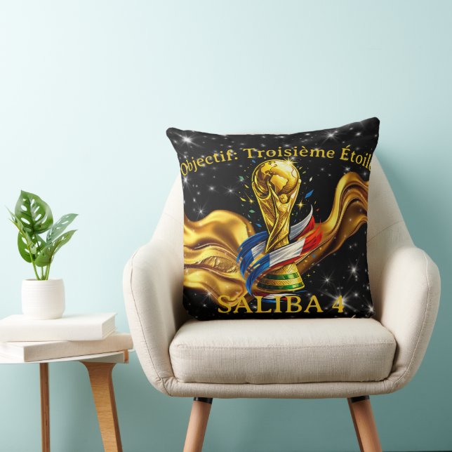 Achempong 2026 Wereldbeker Kosmische Gouden Fluid  Kussen (Stoel)