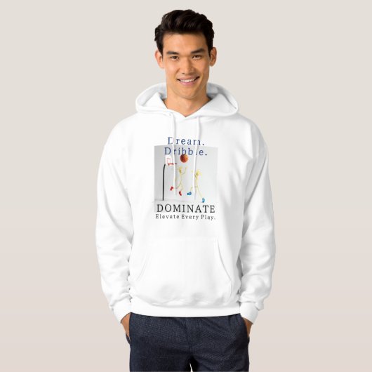 Achempong Basketball — Dream Dribble. Dominate. Hoodie (Voorkant volledig)