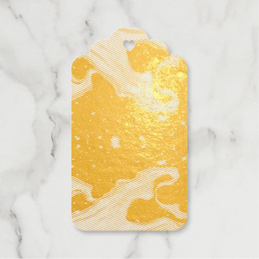 Achempong: De Vergulde Kosmos | Liquid Gold Luxe Cadeaulabels (Voorkant)