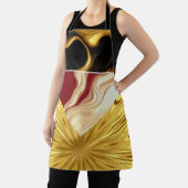 Achempong Designer Apron: Opulent Swirl Crimson Go Schort (Insitu)