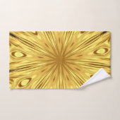 Achempong: Gilded Zenith Opulent Swirl Crimson Gol Bad Handdoek (Handdoek)