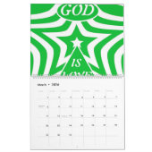 Achempong God Is Love Star Cyber Yellow Monthly  Kalender (Mar 2026)