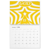 Achempong God Is Love Star Cyber Yellow Monthly  Kalender (Jan 2026)