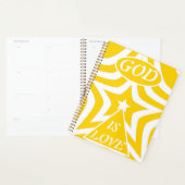 Achempong God Is Love Star Cyber Yellow Week/Month Planner (Display)